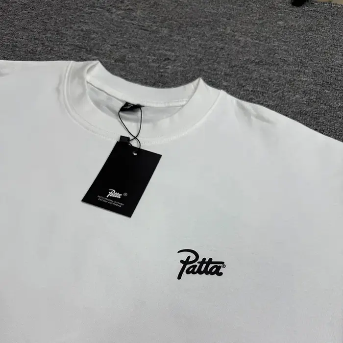 2026 été Graphique Logo Imprimé Patta T-shirts T-Shirt Haute Qualité Coton Noir Blanc Haut Ample Décontracté Couple