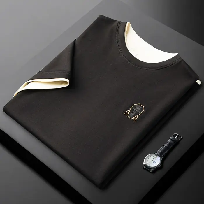 Chemises polo pour hommes Minglu 100% coton