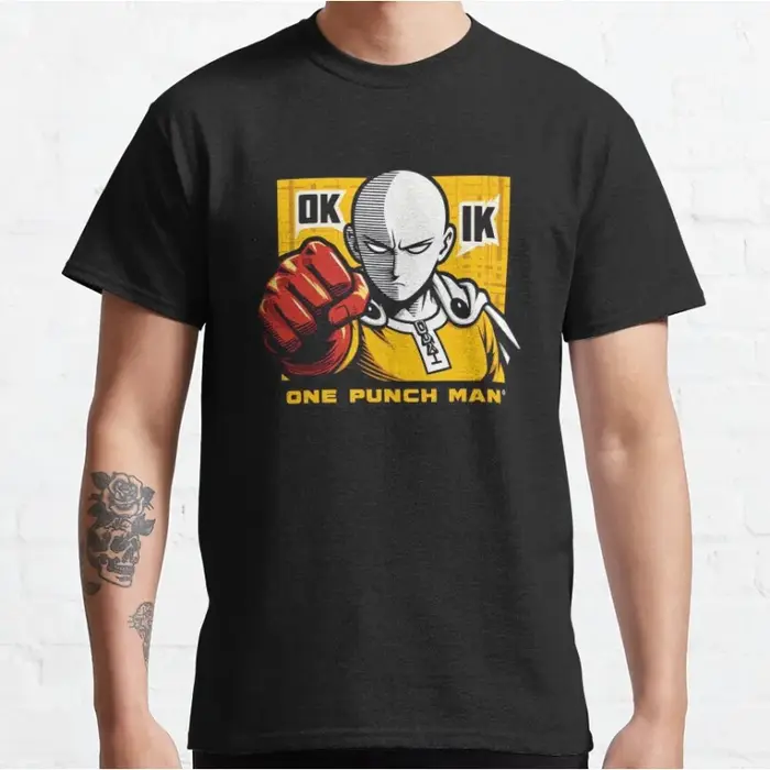 Hero For Fun, Saitama Mode Super héros manga One punsh homme Anime T-shirt pour hommes grande taille