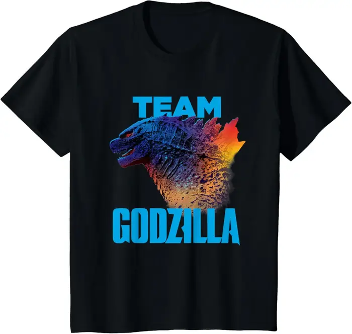 T-shirt officiel Godzilla Vs Kong pour hommes, femmes et adolescents, Godzilla Neon, S-6XL