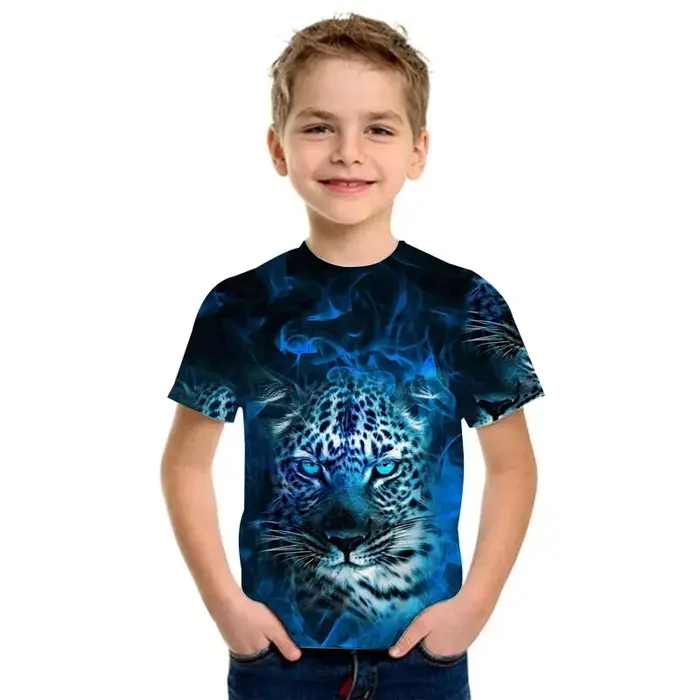 T-Shirts drôles avec visage de singe pour enfants
