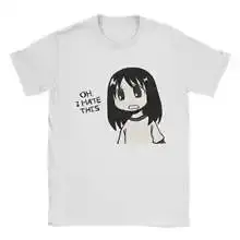 T-shirts pour hommes à col rond en pur coton, motif dessin 'I Draw Oh I Hate This Osaka Manga Panel'