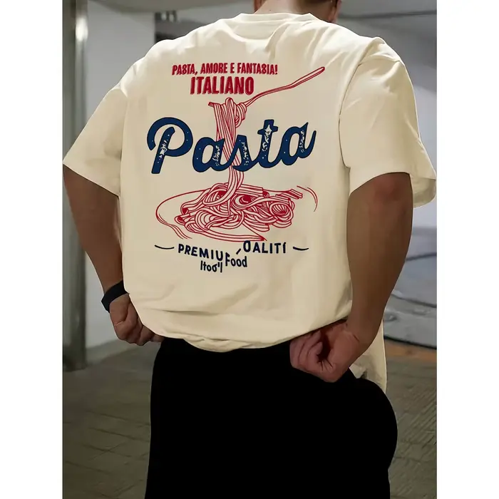 T-shirt graphique alimentaire italien pour hommes et femmes