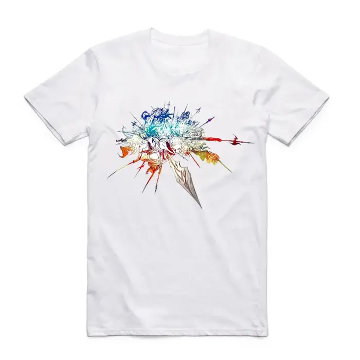 2019 mode hommes FF Final Fantasy T-shirt col rond à manches courtes été Geek jeu japonais Cloud Strife YUNA haut décontracté T-shirt