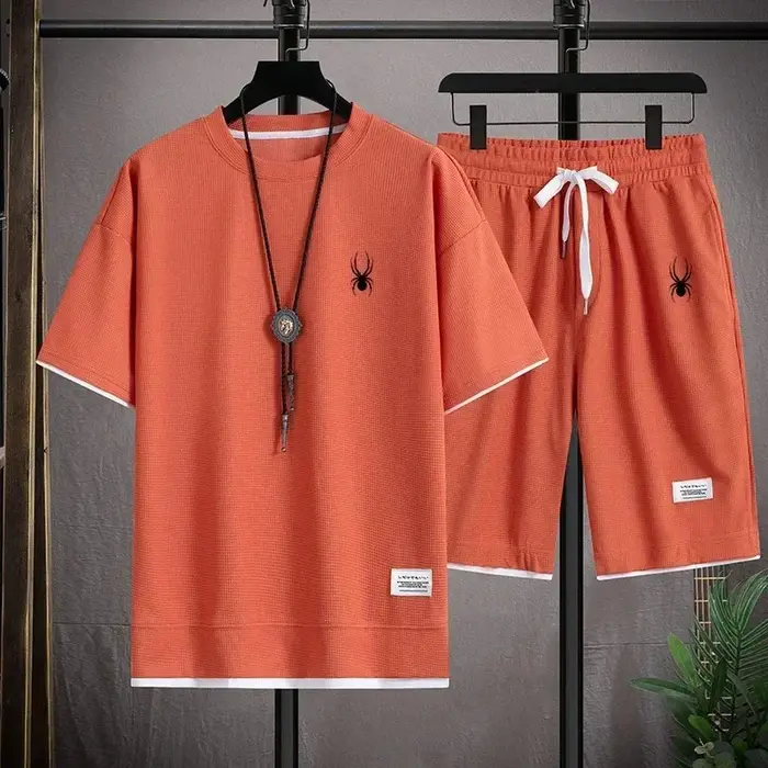 Ensemble t-shirt à manches courtes et short de sport pour homme