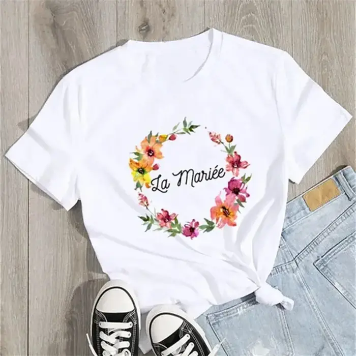 Équipe mariée femmes T-shirts 2024 EVJF pour être Squad