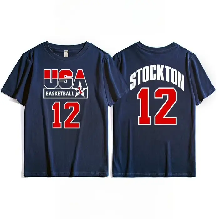T-shirt Dream Team, haut d'entraînement de basket-ball américain pour hommes