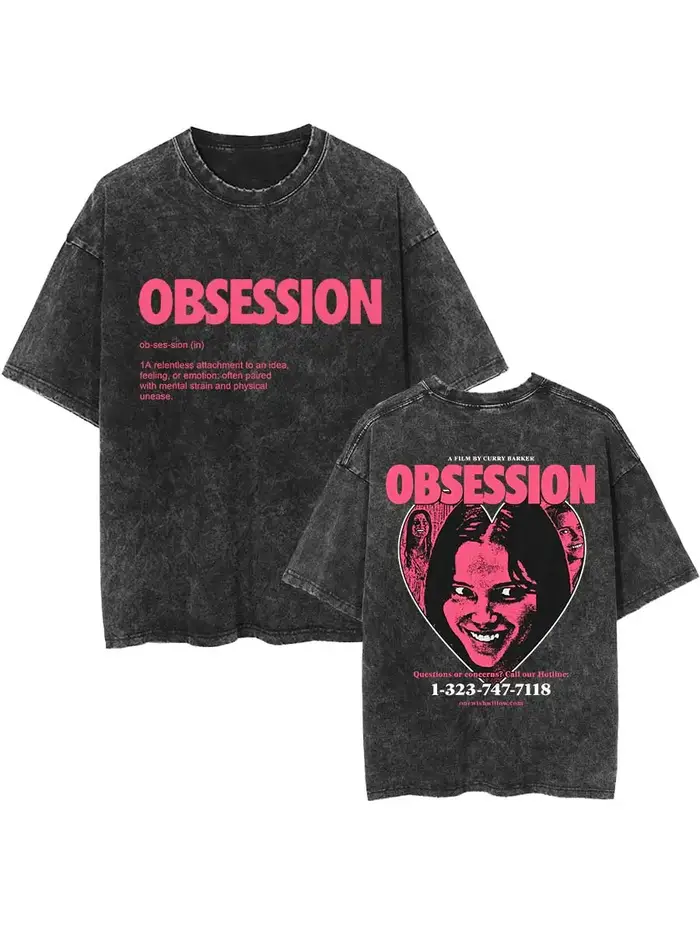T-shirt surdimensionné Obsession Horror Movie