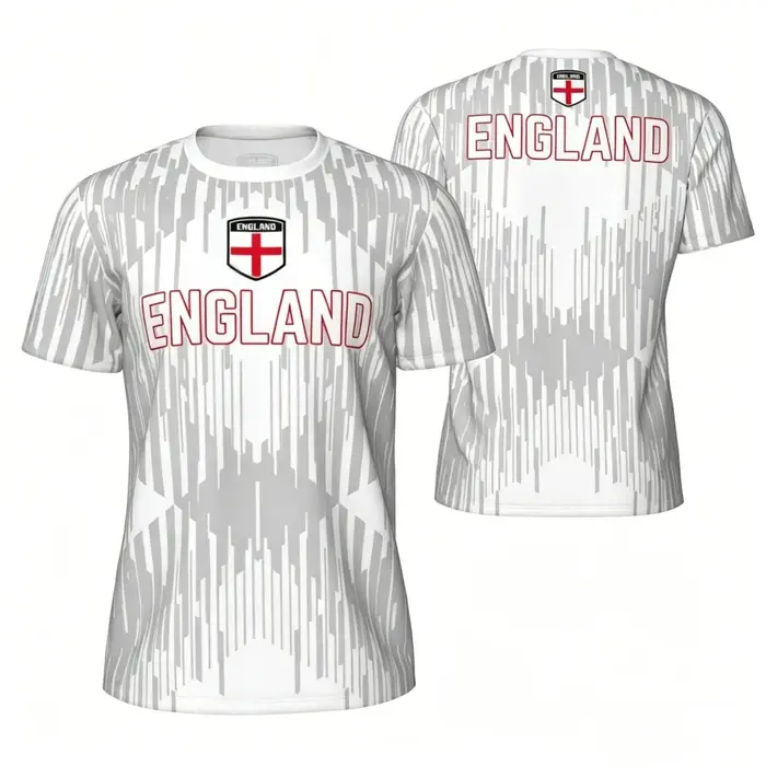 T-shirt imprimé en 3D avec drapeau anglais, t-shirt unisexe respirant à séchage rapide, hauts de sport décontractés pour la course à pied, le fitness, le streetwear quotidien en plein air