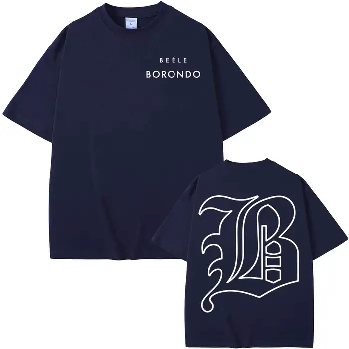 Rappeur BEELE Borondo Logo 2025 impression T-shirts hommes femmes mode haute qualité col rond t-shirt été hauts confort