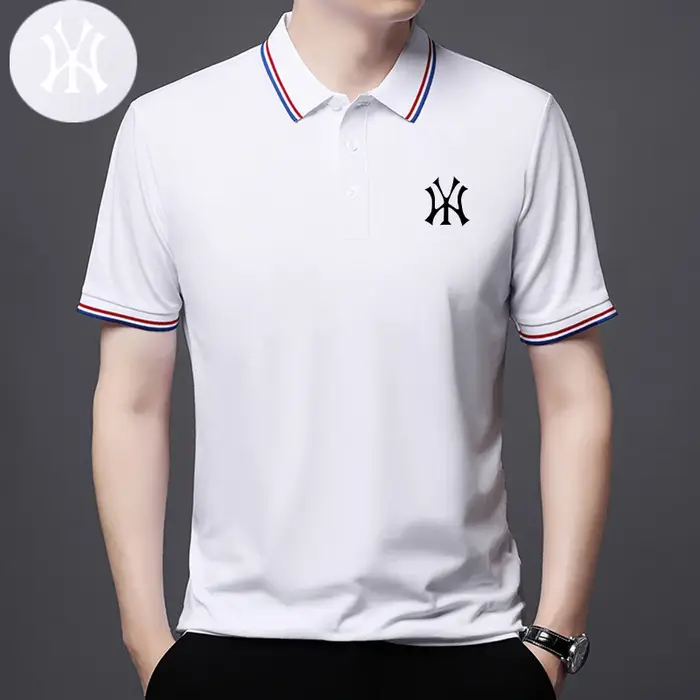 Polo pour homme avec logo brodé exquis sur la poitrine