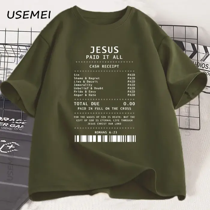 Jésus payé tout T-Shirt chrétien