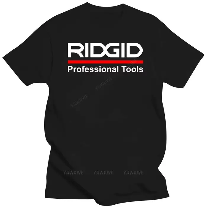T-shirt noir pour hommes été marque t-shirt RIDGID outils professionnels T-SHIRT mode impression t-s