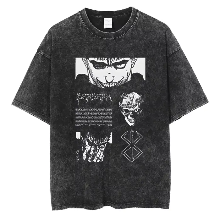 T-shirt Berserk Manga pour hommes et femmes