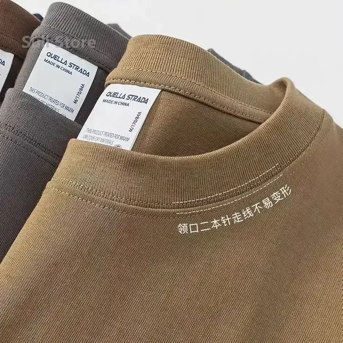 T-shirt à manches courtes en coton robuste pour hommes