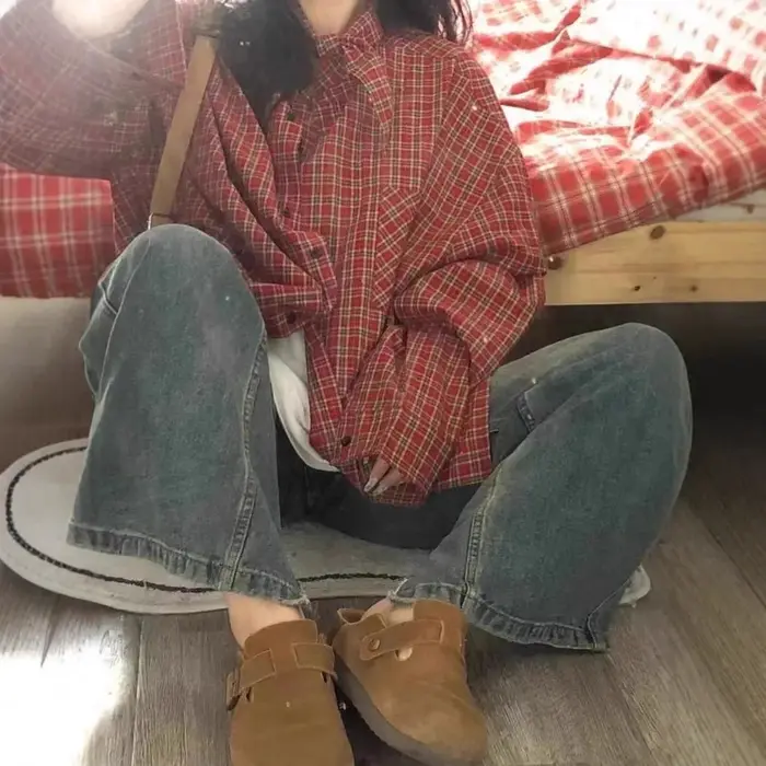 Chemise ample à manches longues pour femmes