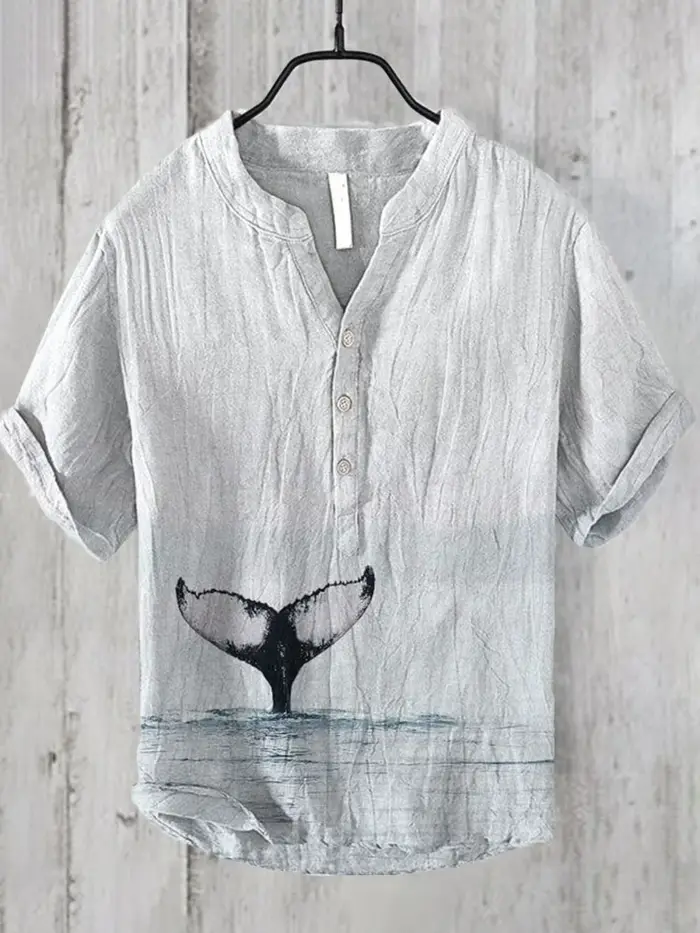 Pull rétro en lin pour hommes