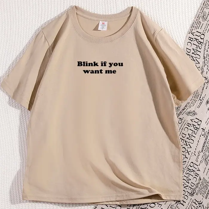 T-shirt Blink If You Want Me Y2K