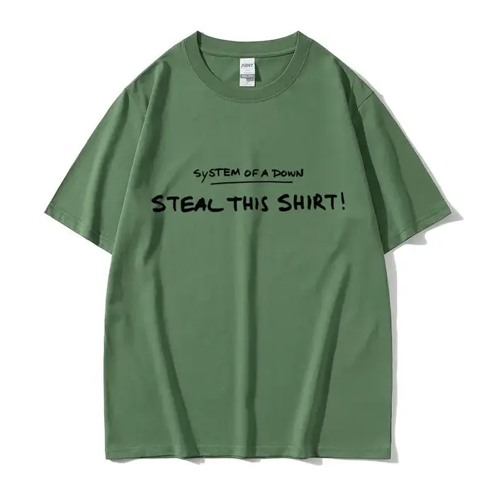 T-shirt humoristique « System of A Down Steal This Shirt » pour hommes et femmes