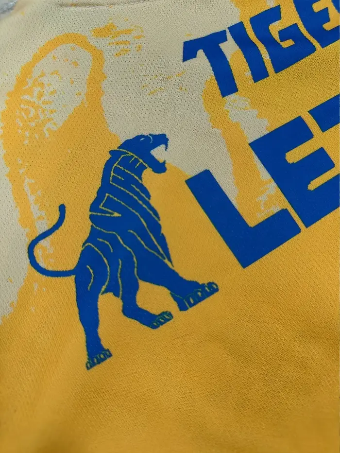 T-shirt de football américain à motif tigre pour homme