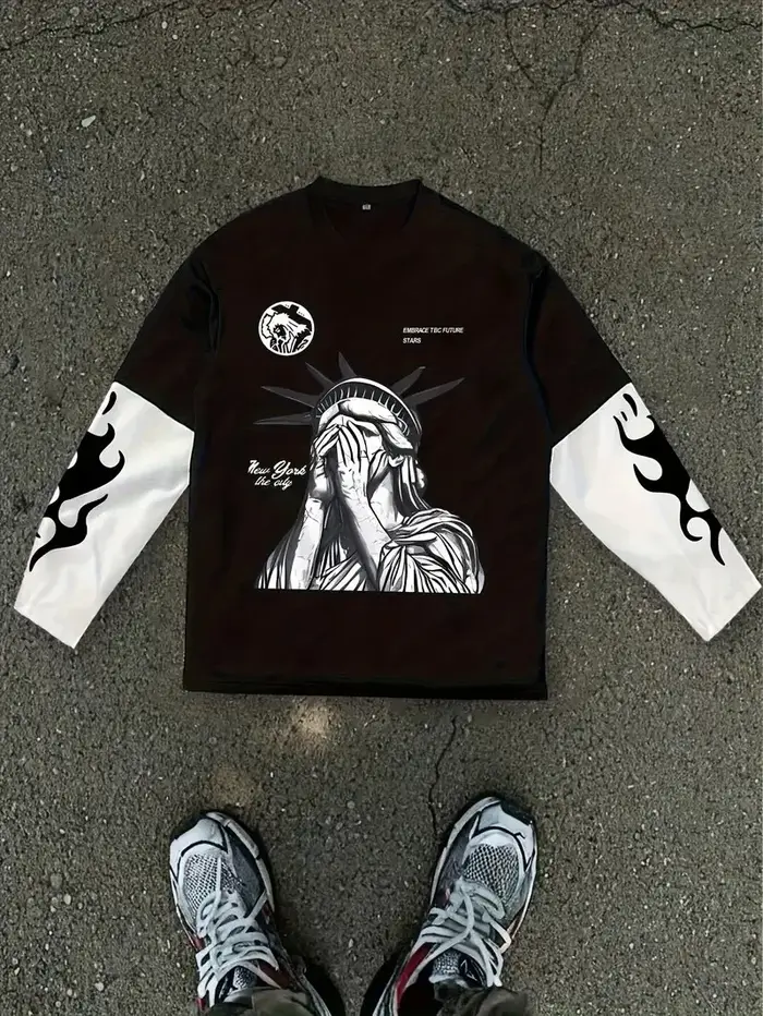 Le nouveau T-shirt à manches longues pour hommes pour le printemps et l'automne 2025