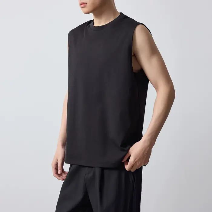 Débardeur Sport Urbain Homme – Nouvelle Collection Été 2026 – Couleur Unie Col Rond