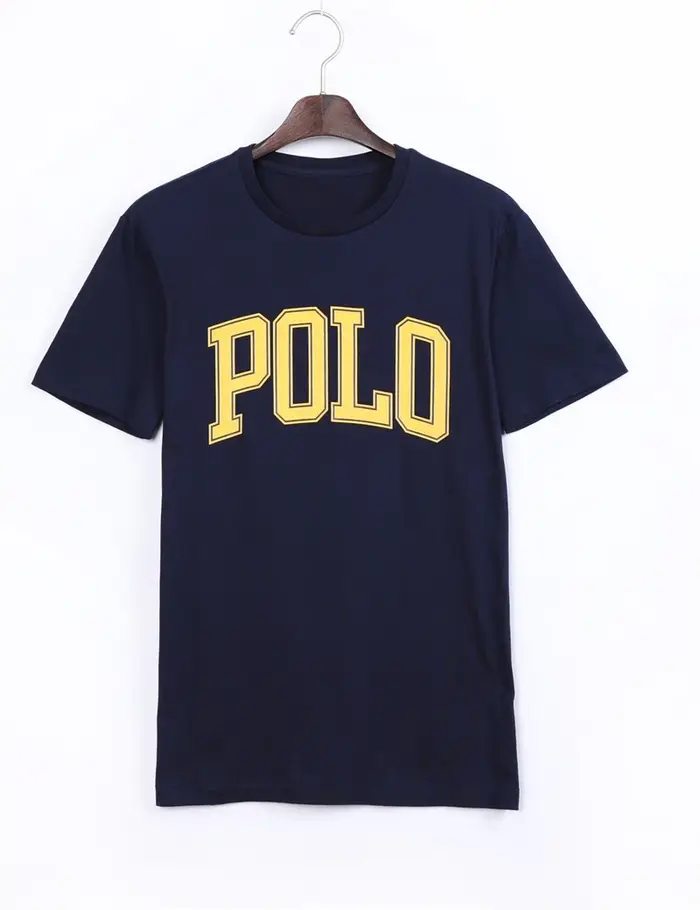 T-shirt Polo Homme Lettres – Nouvelle Collection Printemps-Été – Tendance Décontractée et Simple – Hauts Imprimés en Coton à Manches Courtes pour Hommes et Femmes