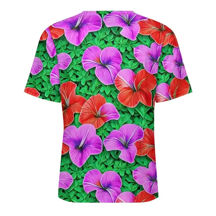 T-shirt imprimé floral pour hommes