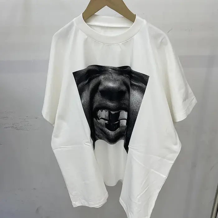 T-shirt décontracté YZY noir et blanc à manches courtes pour homme et femme, nouvelle collection str