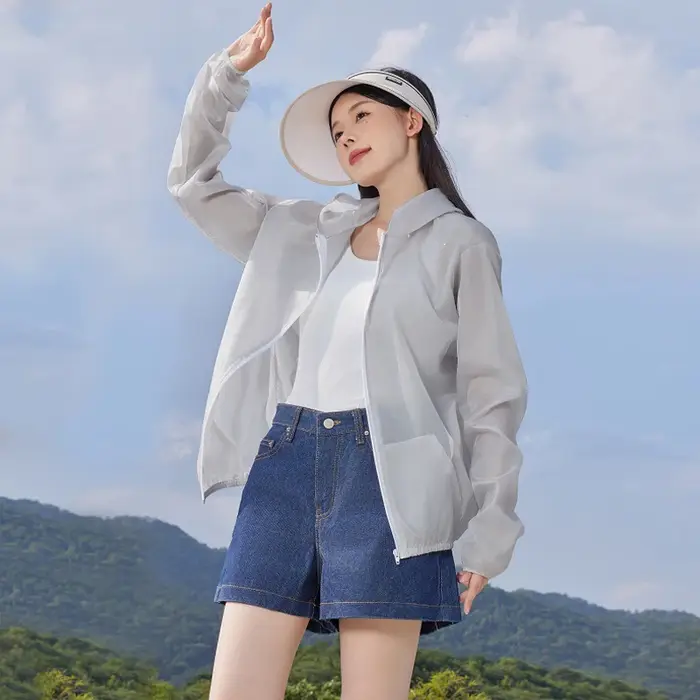 Manteau de protection solaire anti-UV pour femme