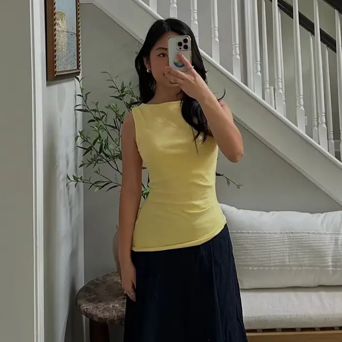 T-shirt pour femme, jaune