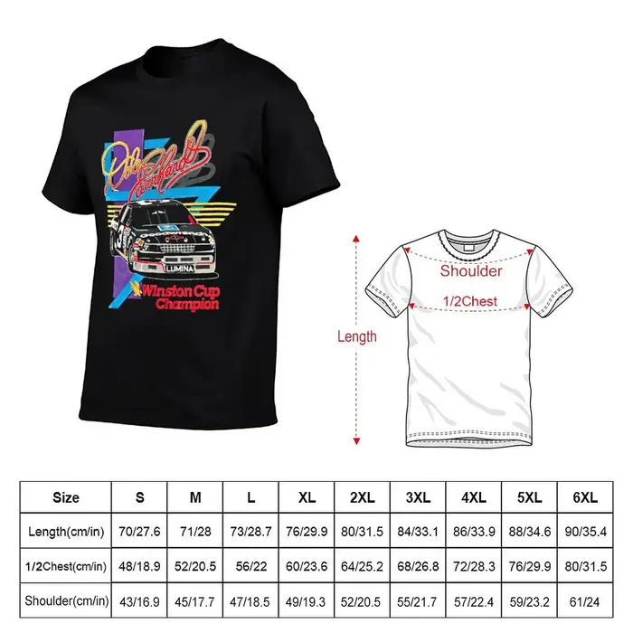 Dale Earnhardt T-shirt vintage décontracté pour hommes