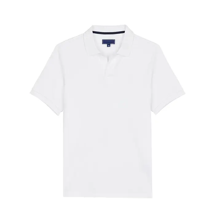 Polo Homme Tendance Rétro de Marque, Haut de Gamme, Respirant, en Coton Pur Original, Manches Courte
