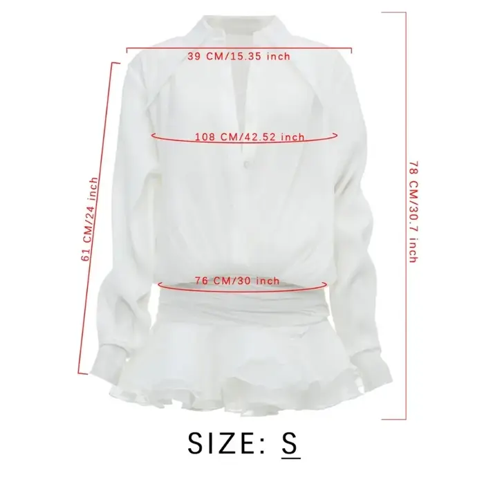 TARUXY – robe chemise Sexy à volants et simple boutonnage pour femmes