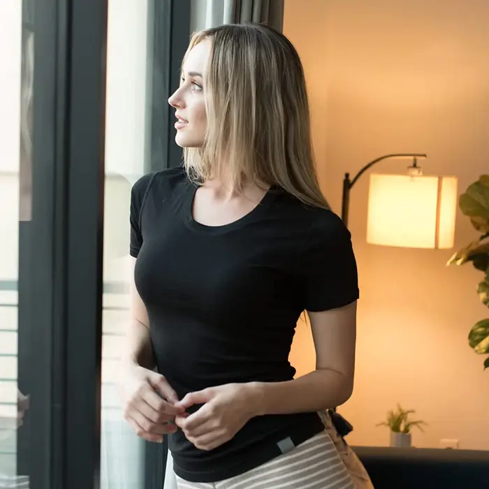 T-shirt 100% laine mérinos pour femmes
