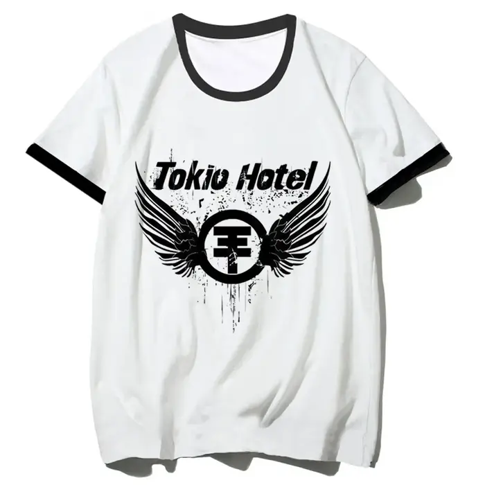 T-shirt Tokio Hotel pour adolescents, streetwear graphique des années 2000, vintage, harajuku, haut