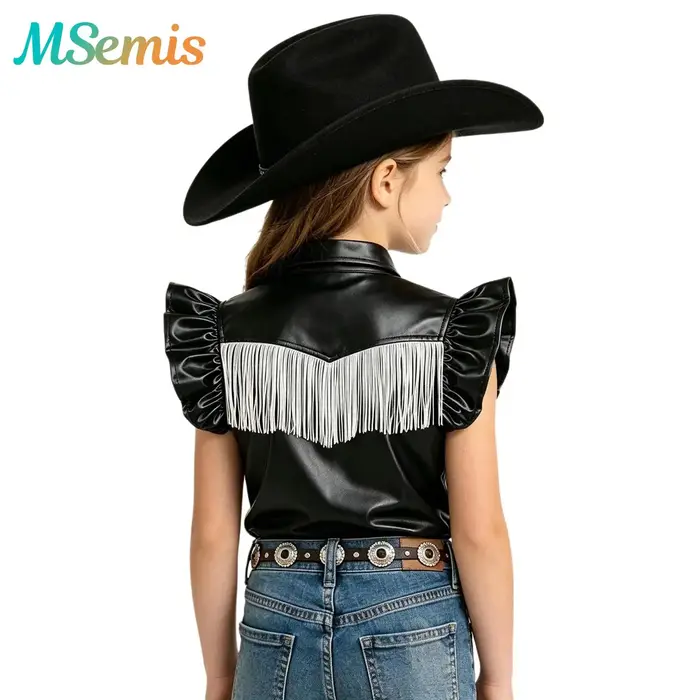 Chemise Métallique Western Cowgirl pour Filles