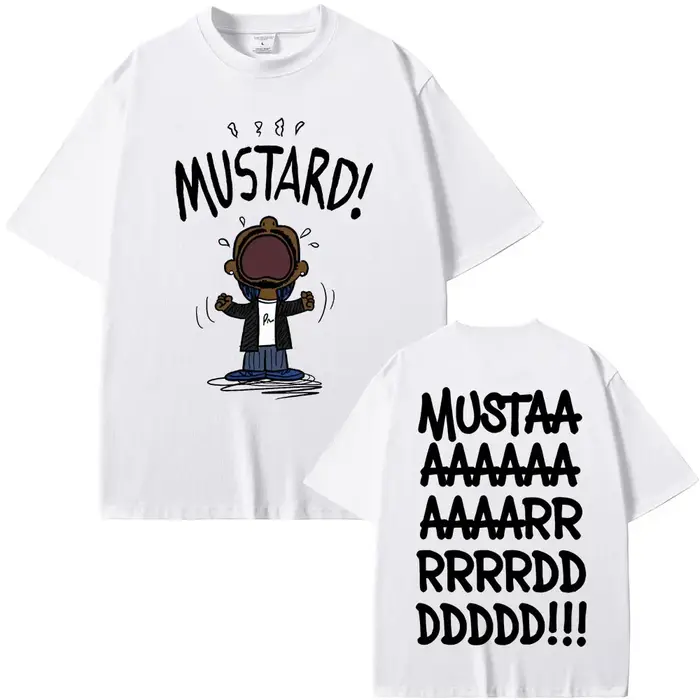 Rappeur Kendrick Lamar pas comme nous moutarde drôle impression T-shirts hommes femmes Hip Hop musique populaire T-shirt
