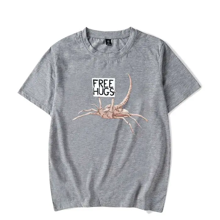 Câlins gratuits drôle Facehugger Aliens T-Shirt Harajuku T-Shirt confortable Hip Hop Design haut T-S