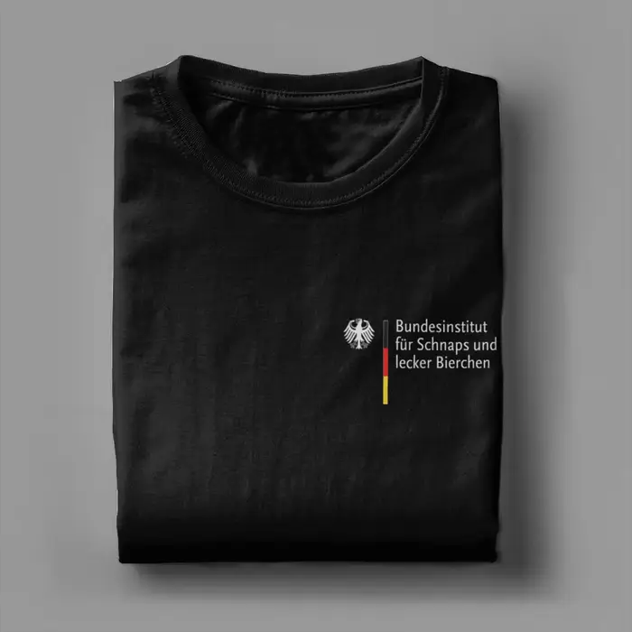 Hommes institut allemand-fédéral pour liqueur délicieux bière t-shirt coton vêtements à manches courtes col rond