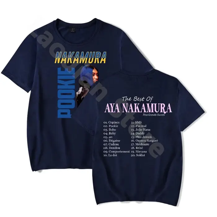 Aya Nakamura T-shirt à manches courtes pour hommes et femmes