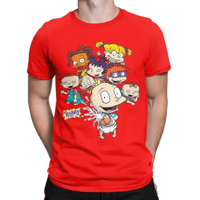 T-shirt drôle Tommy Squirting Milk 100% coton R-Rugrats pour hommes