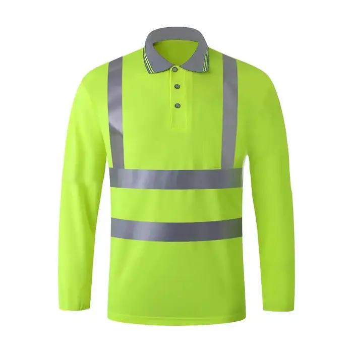 T-shirt réfléchissant Fluorescent vert Orange chemise extérieure haute visibilité