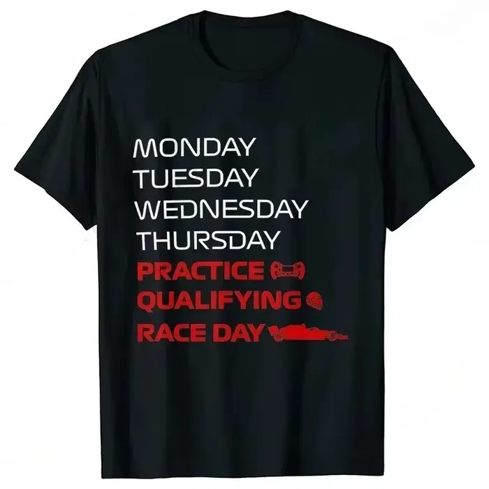 Race Week T-Shirt pour hommes femmes vêtements pratique