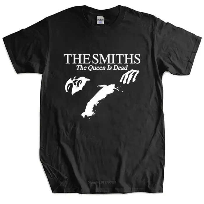 Morrissey col rond manches courtes noir t-shirts hauts The Smiths T-Shirt Indie vêtements esthétique