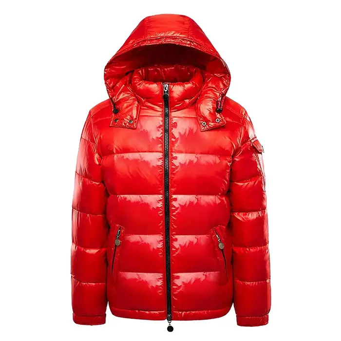 Doudoune homme décontracté noir brillant Couple unisexe à capuche bouffante vêtements d'extérieur hommes léger chaud épaissi pain rembourré manteau
