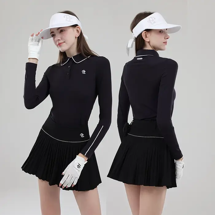 T-shirt de golf à manches longues pour femmes