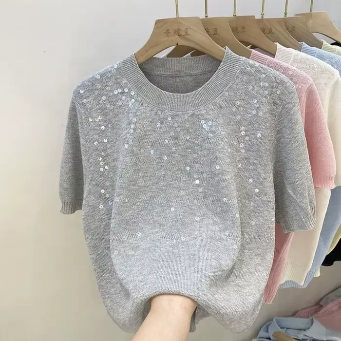 T-shirt en tricot Matakawa pour femme