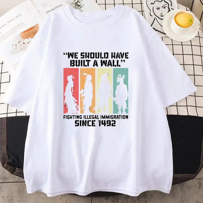T-shirt drôle à imprimé amérindien pour hommes et femmes