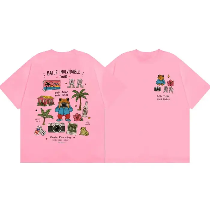 T-shirt Bad Bunny pour hommes, Rapper Debi Tirar Mas Fotos DTMF, T-shirt d'album, vêtements Hip Hop,